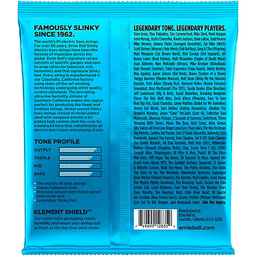 Ernie Ball 2835 Extra Slinky Round Wound Bass Strings