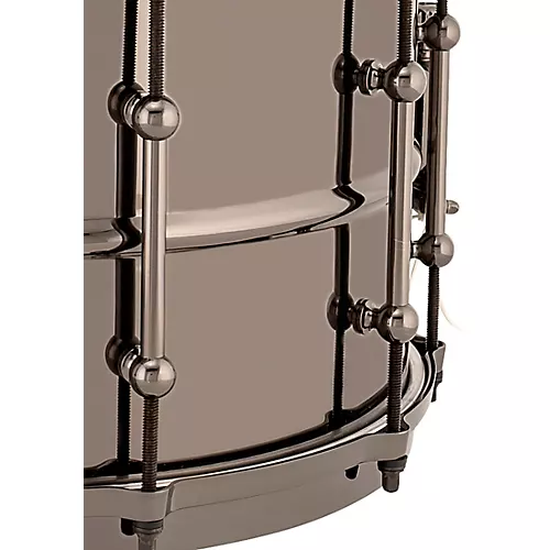 Ludwig Universal Series Black Brass Snare Drum with Black Nickel Die-Cast Hoops 14 x 6.5 in.