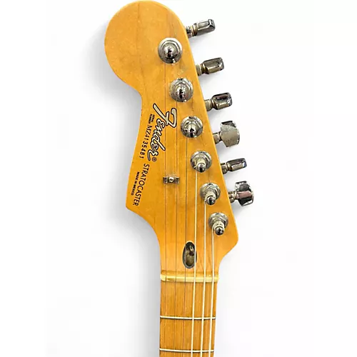 Used Fender Standard Stratocaster Left Handed BLACK Electric Guitar BLACK