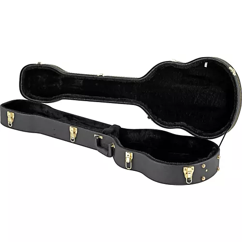 Musician's Gear Electric Bass Case Violin Shaped Black