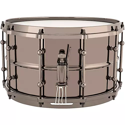 Ludwig Universal Series Black Brass Snare Drum with Black Nickel Die-Cast Hoops 14 x 6.5 in.