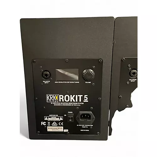 Used KRK ROKIT G5 Studio Monitor Pair (Stands & Cables Not Included)  Powered Monitor