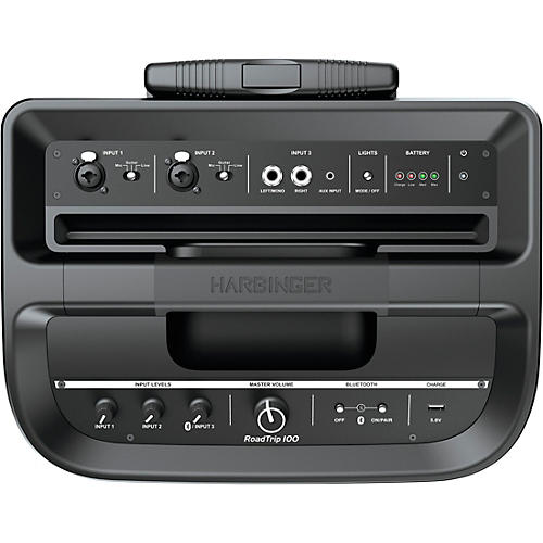 Harbinger RoadTrip 100 Mobile Sound System With Lights, Microphone & Battery Power