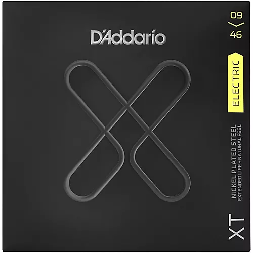 D'Addario XT Nickel Plated Steel Electric Guitar Coated Strings .009-.046 Hybrid