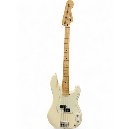 Used Fender Standard Precision Bass Olympic White Electric Bass Guitar Olympic White