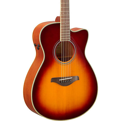 Yamaha FSC-TA TransAcoustic Concert Cutaway Acoustic-Electric Guitar Brown Sunburst