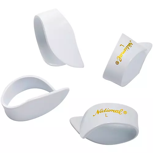 D'Addario National Thumb Pick, Large White Celluloid 4-Pack