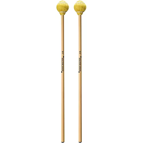 Mike Balter Pro Vibe Series Rattan Handle Keyboard Mallets 23 Blue Cord Medium