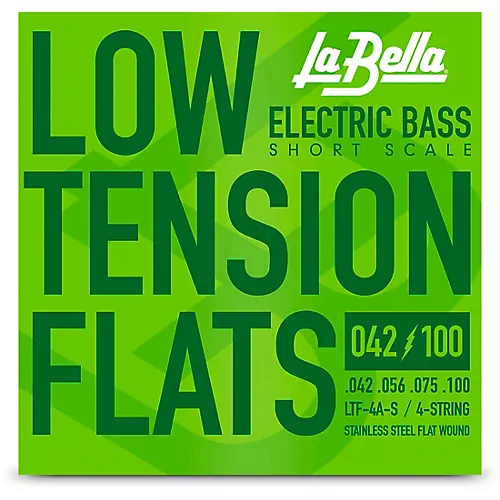 LaBella LTF-4A-S Low Tension Flexible Flats 4-String Set - Short-Scale