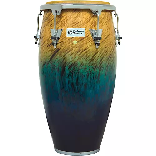 LP Performer Series 3-Piece Conga and Bongo Set with Chrome Hardware Blue Fade
