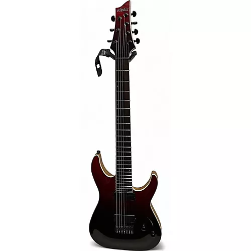 Used Schecter Guitar Research C-7 SLS ELITE BLOODBURST Solid Body Electric Guitar BLOODBURST