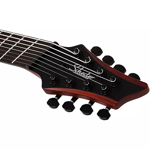 Schecter Guitar Research C-8 Multiscale Rob Scallon Left-Handed Electric Guitar Satin Dark Roast