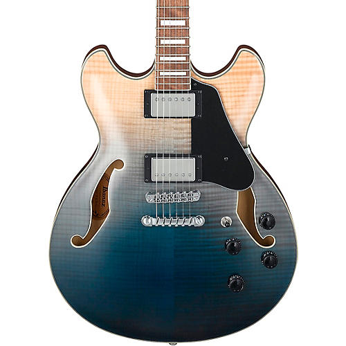 Ibanez Artcore AS73FM Semi-Hollow Electric Guitar Transparent Indigo Fade
