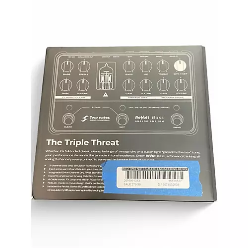 Used Two Notes AUDIO ENGINEERING ReVolt Bass Analog Amp Sim Tube Bass Preamp