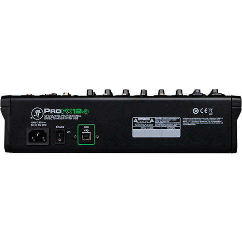 Mackie ProFX12v3 12-Channel Mixer With Gator Mixer Bag and Cables