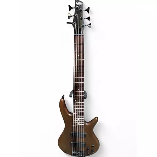 Used Ibanez GSR206 6 String Walnut Electric Bass Guitar Walnut