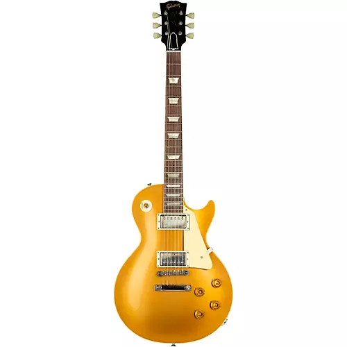 Gibson Custom 1957 Les Paul Standard Goldtop Dark Back Reissue VOS Left-Handed Electric Guitar Double Gold