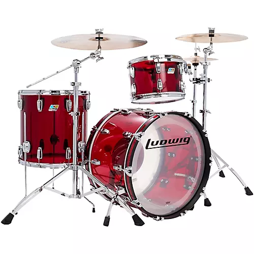 Ludwig Vistalite 50th Anniversary Fab 3-Piece Shell Pack With 22