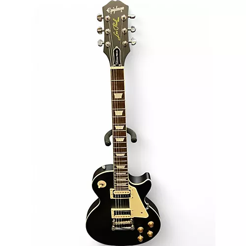 Used Epiphone Les Paul Traditional Pro IV Ebony Solid Body Electric Guitar Ebony