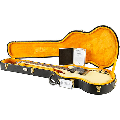 Gibson Custom Murphy Lab 1963 SG Special Reissue Lightning Bar Ultra Light Aged Electric Guitar Classic White