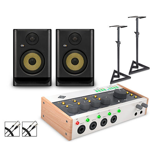 Universal Audio Volt 476P with KRK ROKIT G5 Studio Monitor Pair (Stands & Cables Included) ROKIT 8