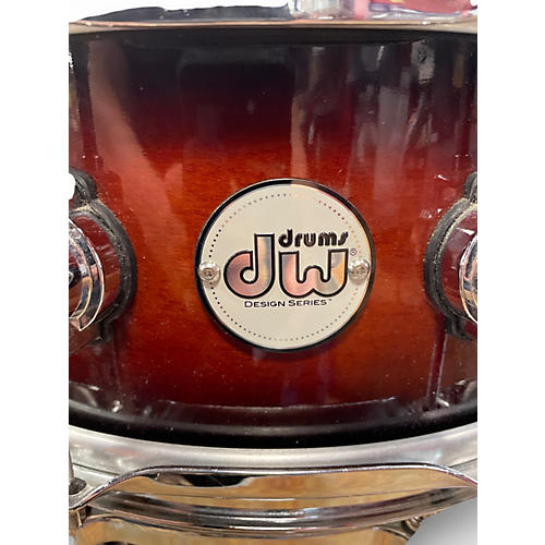 Used DW 5.5X14 Design Series Snare 2 Color Sunburst Drum 2 Color Sunburst 10