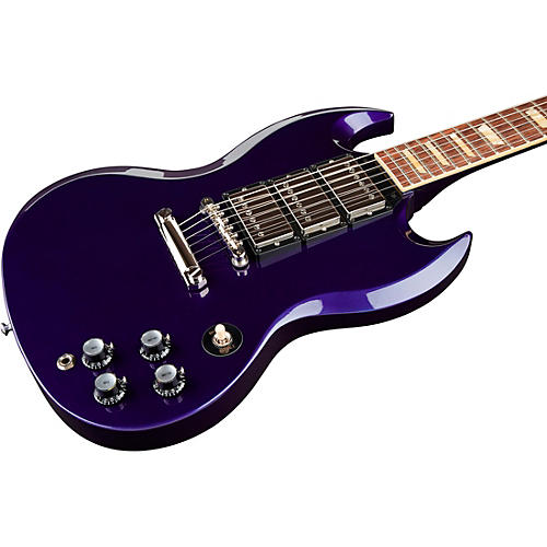 Gibson Custom SG Standard Fat Neck 3-Pickup Electric Guitar Double Gold