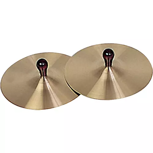 Rhythm Band Brass Cymbals With Knobs 7 in. Pair With Handles