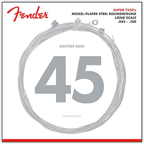Fender 7250ML Super Bass Nickel-Plated Steel Long Scale Bass Strings - Medium Light