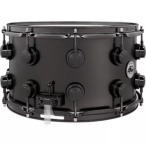 DW Collector's Series Satin Black Over Brass Snare Drum With Black Nickel Hardware 13 x 7 in.