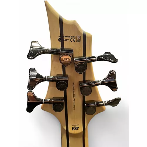 Used ESP LTD B206SM 6 String SPALTED MAPLE Electric Bass Guitar SPALTED MAPLE