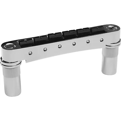 Graph Tech ResoMax NV2 Auto Lock Bridge with String Saver Saddles 6MM Posts Chrome