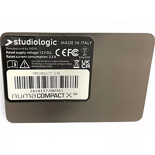 Used Studiologic Numa Compact xse 88 Key Stage Piano