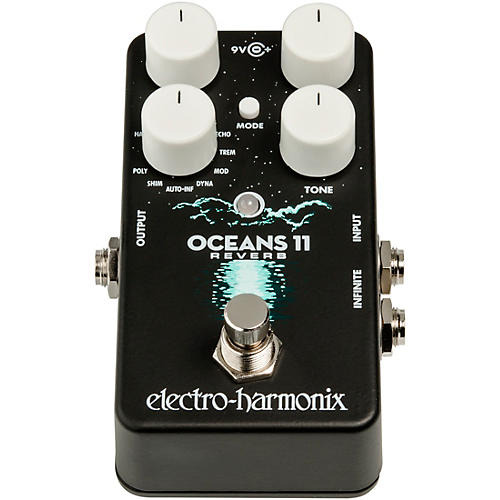Electro-Harmonix Oceans 11 Multifunction Digital Reverb Effects Pedal