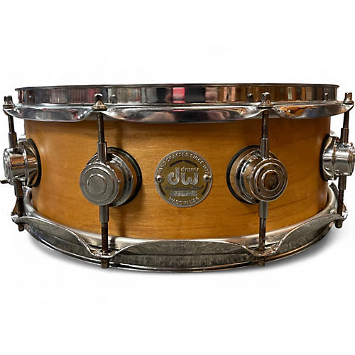 Used 2005 DW 5.5X14 COLLECTORS SNARE NATURAL SATIN Drum NATURAL SATIN 10