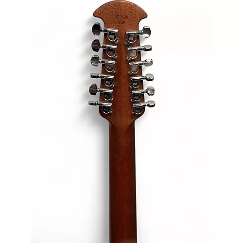 Used Ovation 6751 Standard Balladeer Red Burst 12 String Acoustic Electric Guitar Red Burst