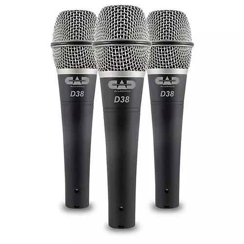 CadLive D38 Supercardioid Dynamic Handheld Microphones (3-Pack)