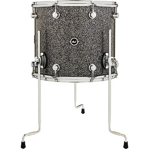 DW DWe Wireless Acoustic/Electronic Convertible Floor Tom with Legs 14 x 12 in. Finish Ply Black Galaxy