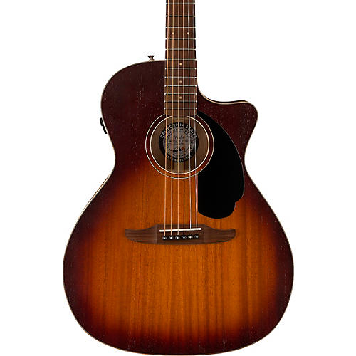 Fender California Newporter Special All-Mahogany Acoustic-Electric Guitar Honey Burst