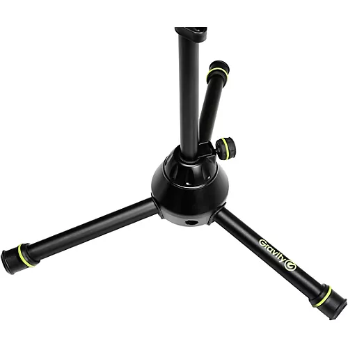 Gravity Stands Microphone Stand Short With Folding Tripod Base - Heavy Duty