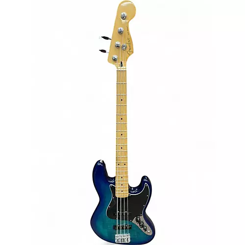 Used Fender Player Jazz Bass Blue Burst Electric Bass Guitar Blue Burst