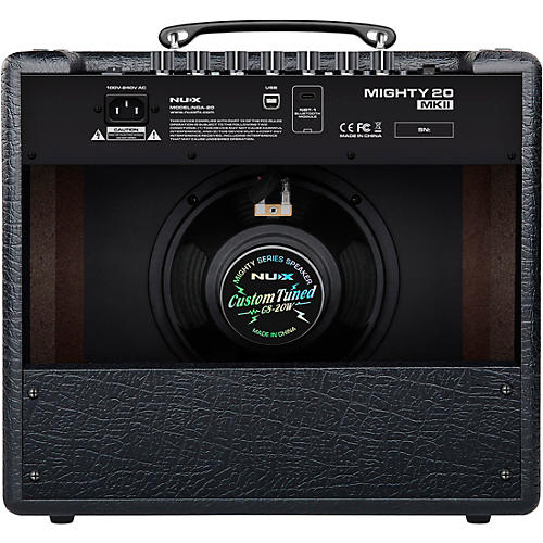 NUX Mighty 20 MKII 20W 7-Channel Modeling Electric Guitar Combo Amp with Bluetooth Black