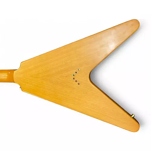 Used 2024 Epiphone 2024 Epiphone 1958 Flying V Inspired By Gibson Custom Antique Natural Electric Guitar Antique Natural