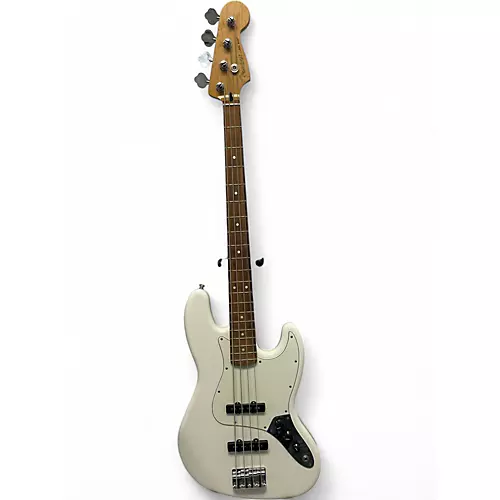 Used Fender Player Jazz Bass Polar White Electric Bass Guitar Polar White