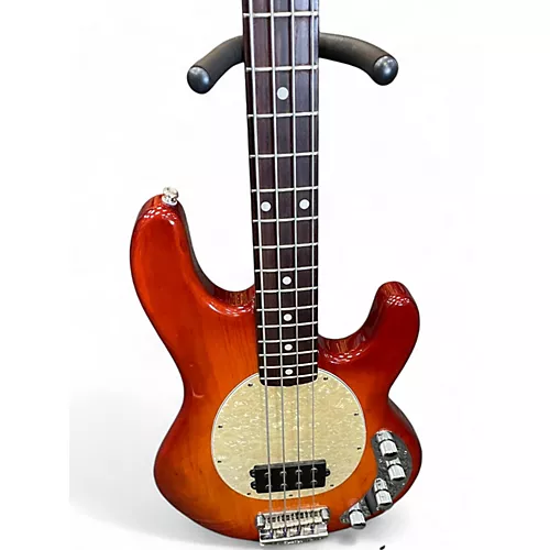 Used Ernie Ball Music Man Stingray H Cherry Sunburst Electric Bass Guitar Cherry Sunburst