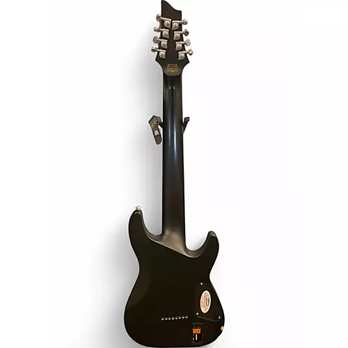 Used Schecter Guitar Research Damien Platinum Left Handed Flat Black Electric Guitar Flat Black