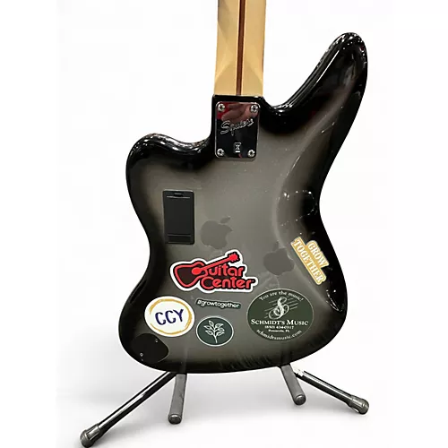 Used Squier Troy Sanders Signature Jaguar Silverburst Electric Bass Guitar Silverburst