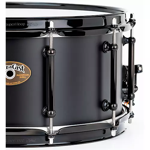 Pearl Ultracast 5/3/5mm Cast Aluminum Snare Drum 14 x 6.5 in. Black