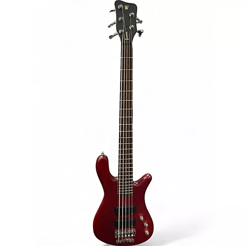 Used RockBass by Warwick Streamer 5 Trans Crimson Red Electric Bass Guitar Trans Crimson Red