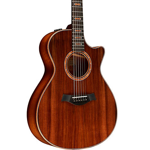 Taylor Custom Redwood-Figured Hawaiian Koa Grand Concert Acoustic-Electric Guitar Shaded Edge Burst